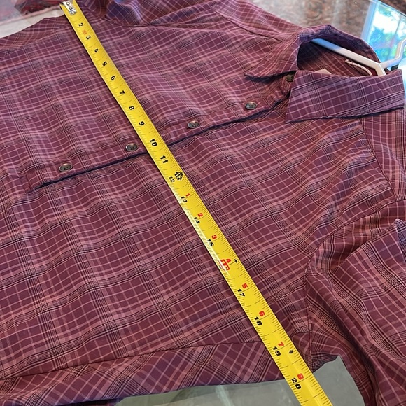 Royal Robbins,burgundy,length,quick dry,stretch,travel,mesh lined zip pocket,EUC - Picture 8 of 12